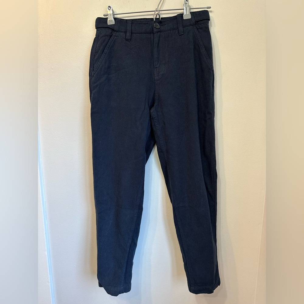 Prana Women’s Navy Blue Adjustable Waist Organic & Recycled Cotton Pants Size 2